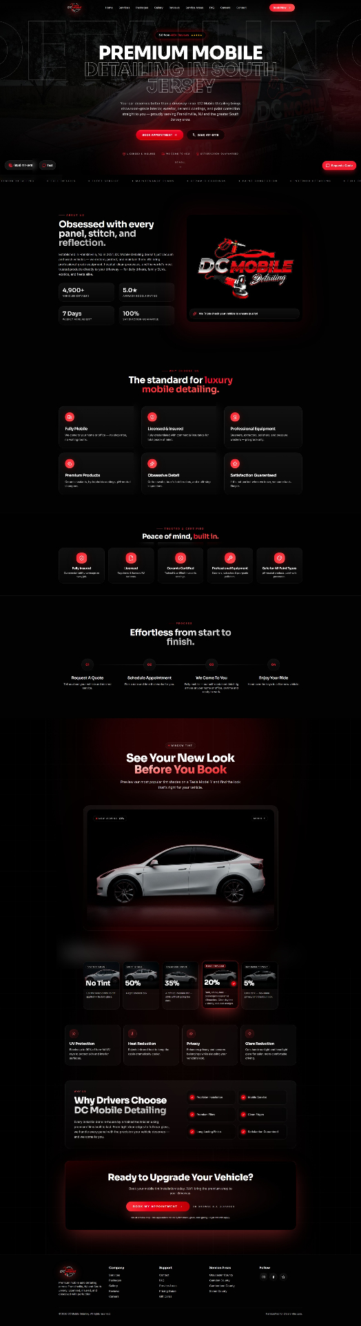 DC Mobile Detailing website preview